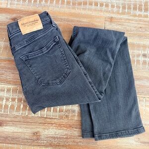 Boys Abercrombie Kids Charcoal black/grey jeans